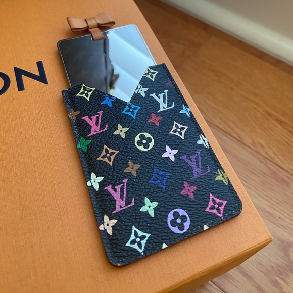 LOUIS VUITTON Murakami Multicolor Monogram Pattern Mirror Bag Accessory - Picture 2 of 8